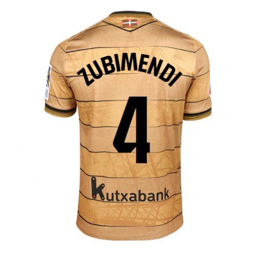 Fotbalové Dres Real Sociedad Martin Zubimendi #4 Venkovní 2024-25 Krátký Rukáv